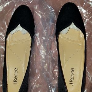 Black Satin Kitten Heel Pump